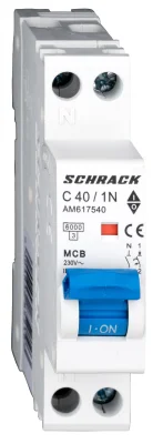Автоматический выключатель C40А/1+N, 6кА, 1M