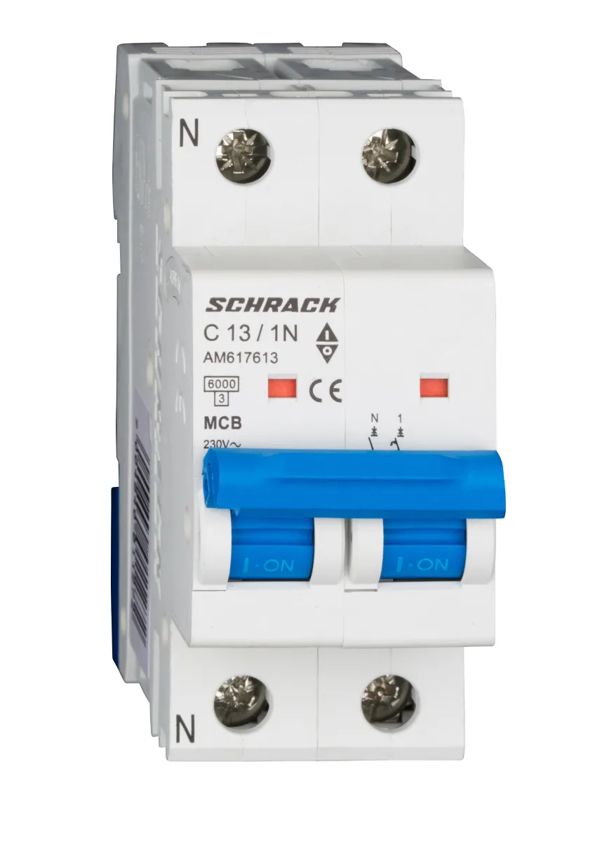 Автоматический выключатель C13А/1+N, 6кА