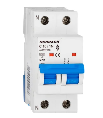 Автоматический выключатель C16А/1+N, 6кА