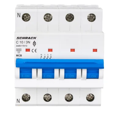 Автоматический выключатель C10А/3+N, 6кА