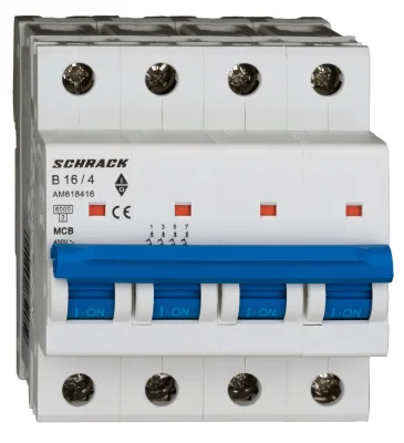 Автоматты ажыратқыш B16А/4, 6кА