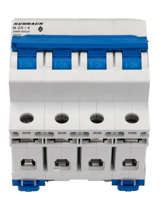 Төрт полюсті автоматты ажыратқыш B25А/4, 6кА