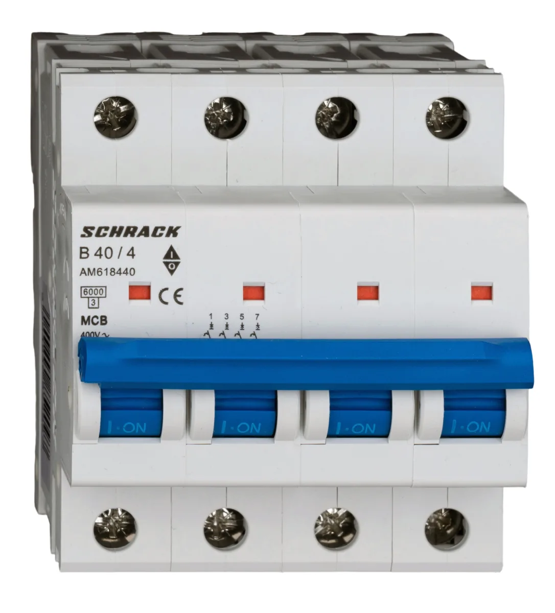 B40А/4 4-полюсті автоматты ажыратқыш, 6кА