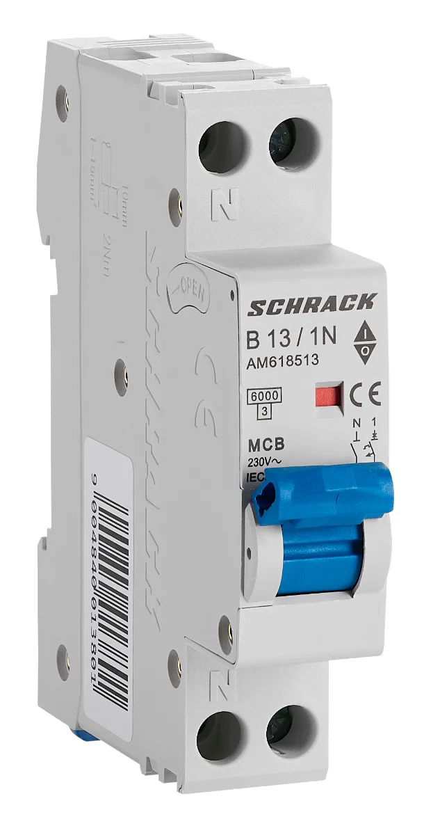 Автоматический выключатель B13А/1+N, 6кА, 1M
