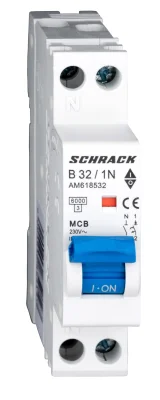 Автоматты өндіктігі B32А/1+N, 6кА, 1M