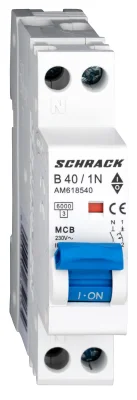 Автоматты ажыратқыш B40А/1+N, 6кА, 1M
