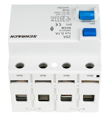 УЗО 25А/4, 10кА, 100мА, тип АС