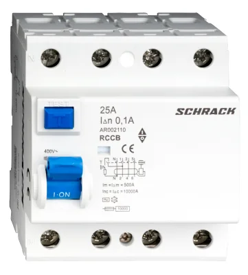 УЗО 25А/4, 10кА, 100мА, тип АС