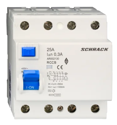УЗО 25А/4, 10кА, 300мА, тип АС