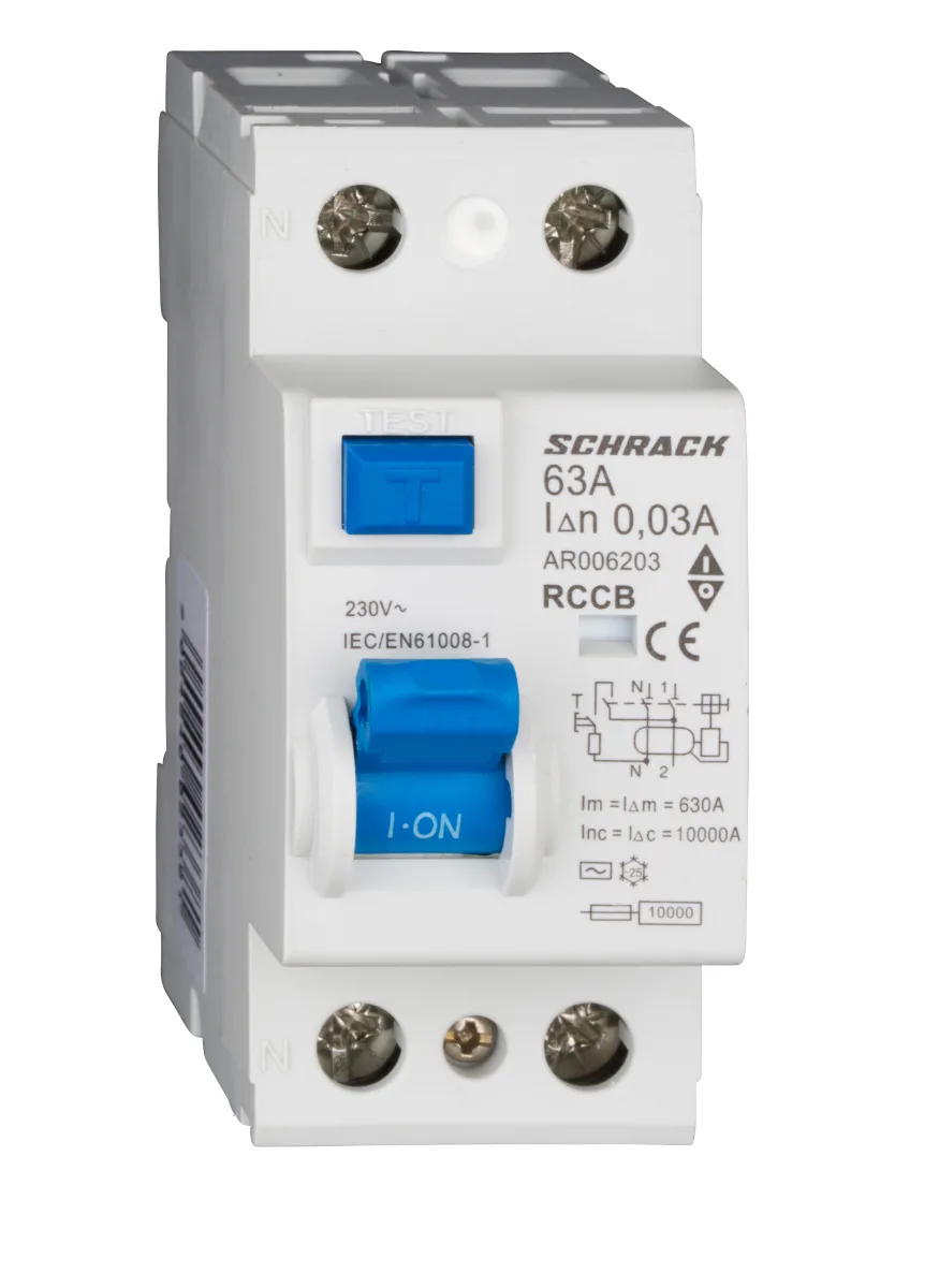 УЗО 63A/2, 10kA, 30mA, тип АС