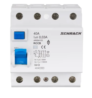 RCD 40A/4, 10kA, 30mA, Type A