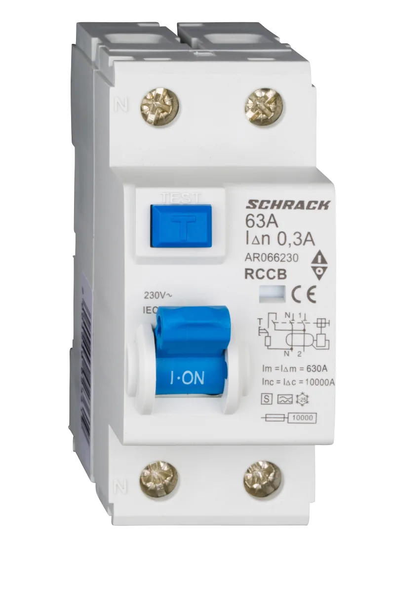 RCD 63A/2, 10kA, 300mA, Type S