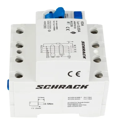 RCD 63A/4, 10kA, 30mA, Type B