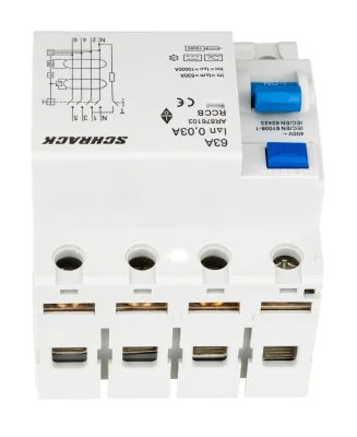 RCD 63A/4, 10kA, 30mA, Type B