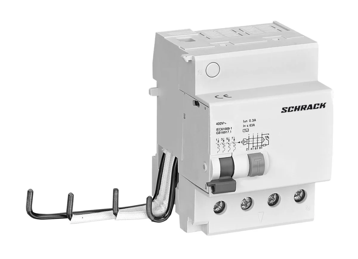 Additional RCD Block for 4-Pole AMPARO Automatic Switch, Type A/S, 40A, 30mA, 10kA