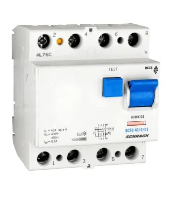 Ағымдық ажыратқыш сақтау құрылғысы (УЗО) 40А/4, 10кА, 100мА, AC түрі, BC сериясы
