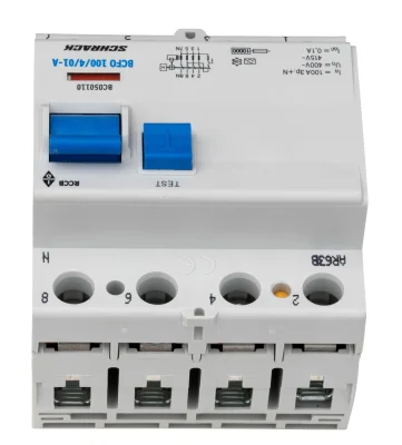 Дифференциалды ток құрылғысы (ДТҚ) 100А/4, 10кА, 100мА, А түрі, BC сериясы