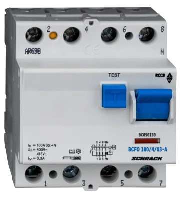 ӘТҚ (БДТ) 100А/4, 10кА, 300мА, түрі А, B сериясы