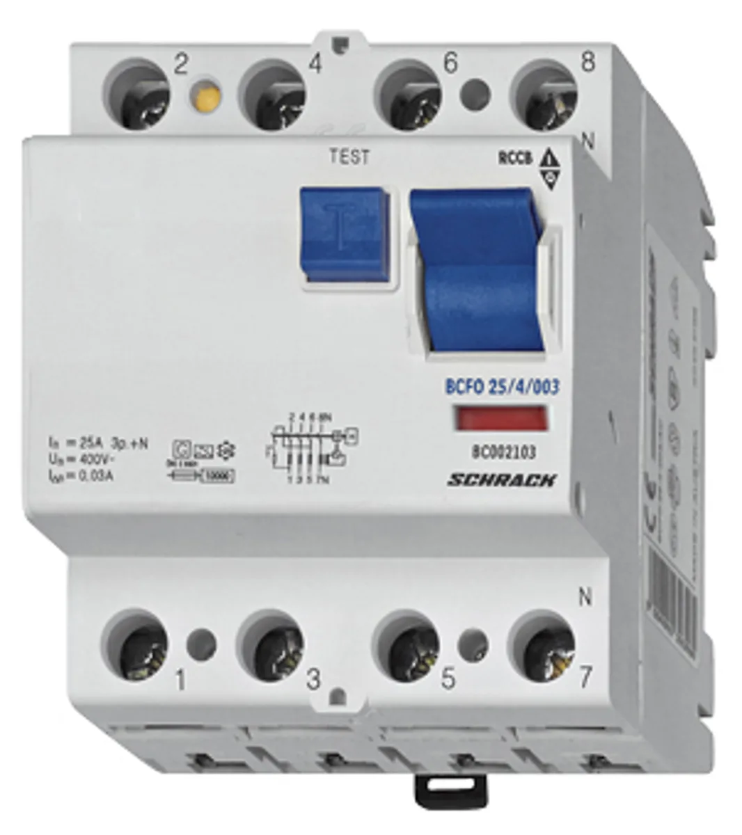 УЗО (ВДТ) 25А/4, 10кА, 30мА, тип A, серия B