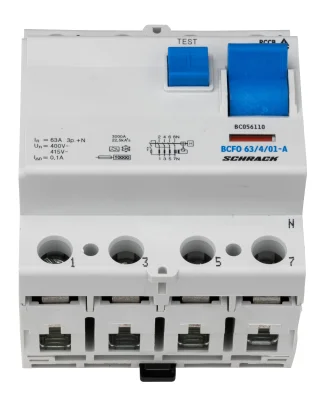 УЗО (ВДТ) 63А/4, 10кА, 100мА, тип А, серия B