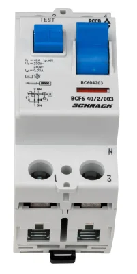 ӨҚҚ 40А/2, 6кА, 30мА, AC түрі