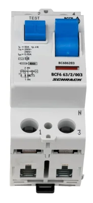 УЗО, 63А/2, 6кА, 30мА, тип АС