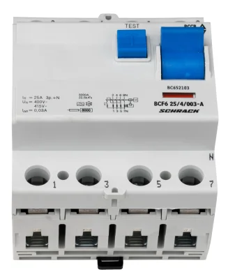 УЗО (ВДТ) 25A/4, 6кА, 30мА, тип A, серия B