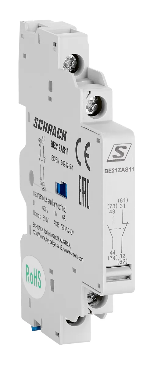 Additional contact 1NO+1NC, side mounting, for BE21
