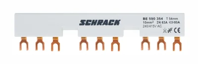 Three-Phase Bus Bar for 3xBE5, 54mm, Fork Execution