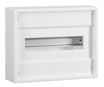 Щит накладной, 1-ряд, 12 модулей, без дверцы, IP30