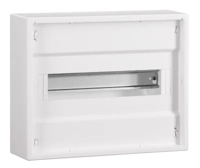 Щит накладной, 1-ряда, 12+2 модуля, металл.дверца, IP30