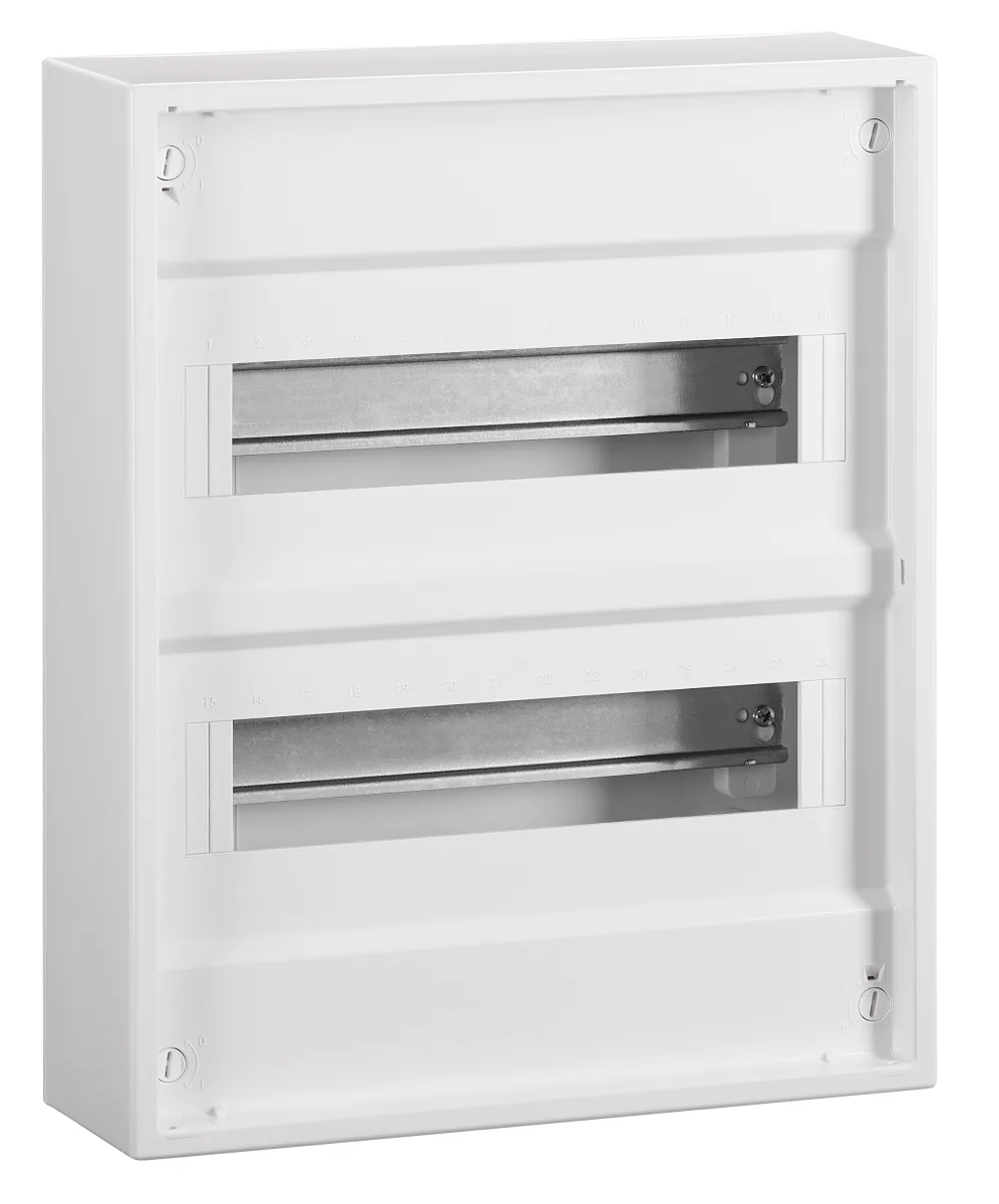 Щит накладной, 2-ряда, 24 модуля, без дверцы, IP30