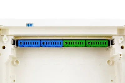 KVM Recessed enclosure, 1 row, 12+2 modules, metal door