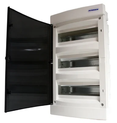 Щит встраиваемый, 3 ряда, 36 мод, прозр.дверца