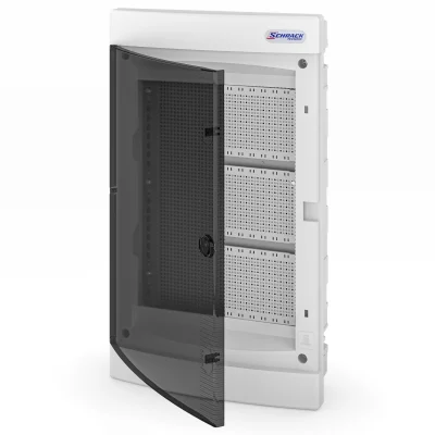 Щит встраиваемый IT-3, 3 монт. панели, прозрачный пластик, TOPO