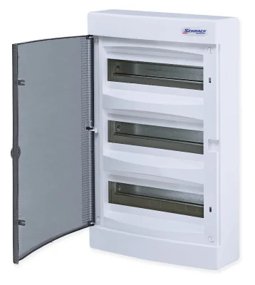 Щит накладной, 3 ряда, 36 мод, прозр.дверца