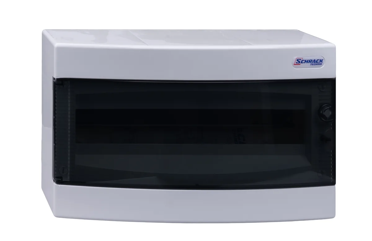 Щит накладной, 1 ряд, 18 мод, прозр.дверца