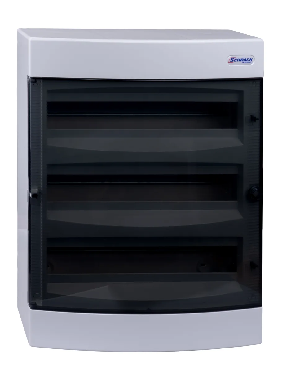 Щит накладной, 3 ряда, 54 мод, прозр.дверца