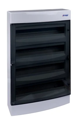 Щит накладной, 4 ряда, 72 мод, прозр.дверца