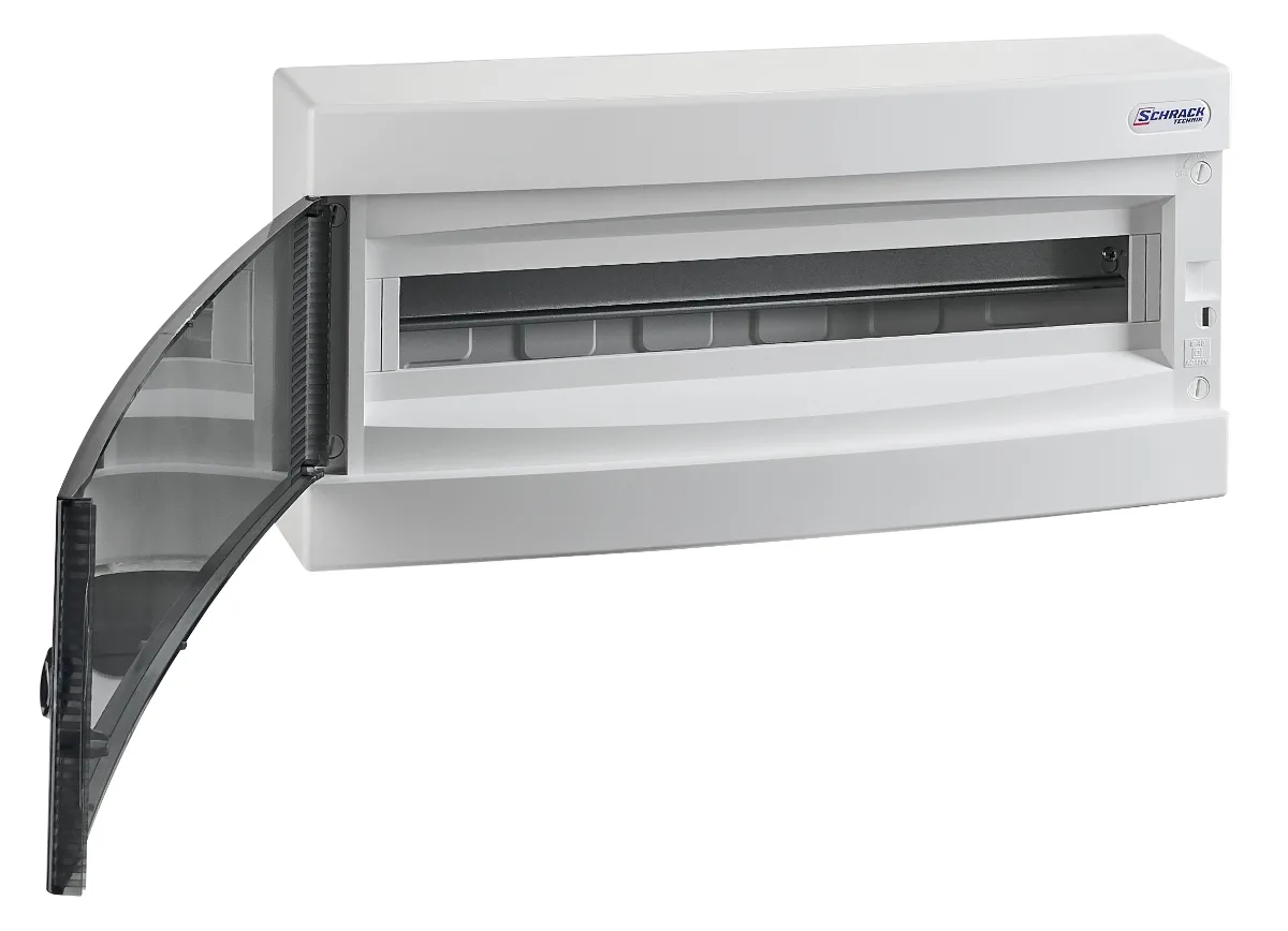 Щит накладной, 1 ряд, 24 мод, прозр.дверца