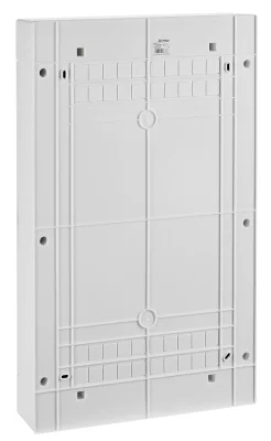 Surface-mounted distribution board, 4 rows, 72 modules, white door