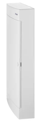 Surface-mounted distribution board, 4 rows, 72 modules, white door