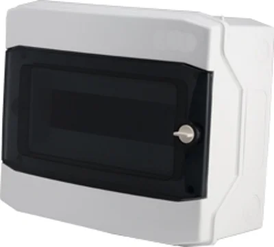 Щит накладной, 1  ряд, 12 мод, прозр.дверца, IP65