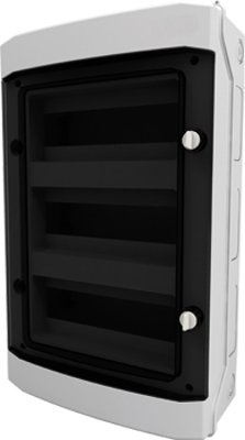 Щит накладной, 3 ряда,36 мод, прозр.дверца, IP65