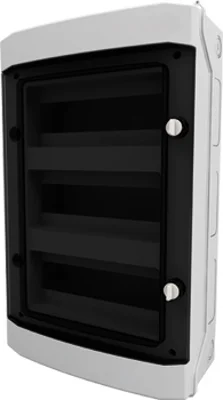 Щит накладной, 3 ряда, 36 мод, прозр.дверца, IP65