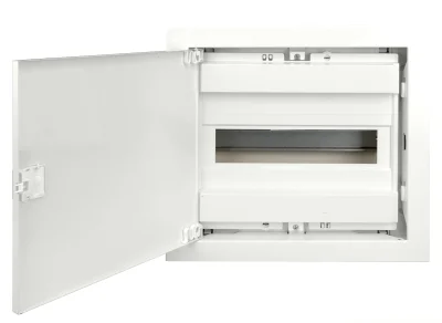 Щит встраиваемый, 1 ряд, 12+2 мод, металл.дверца, для кирп. стен