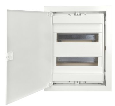 Щит встраиваемый, 2 ряда, 24+4 мод, металл.дверца, для кирп. стен