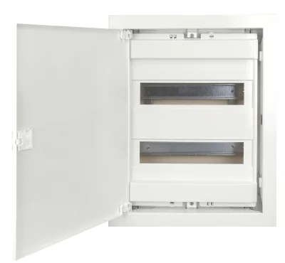 Щит встраиваемый, 2 ряда, 24+4 мод, металл.дверца, для кирп. стен