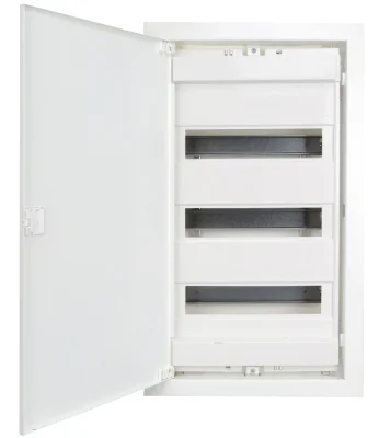 Щит встраиваемый, 3 ряда, 36+6 мод, металл.дверца, для кирп. стен