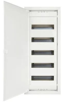 Щит встраиваемый, 5 рядов, 60+10 мод, металл.дверца, для кирп. стен